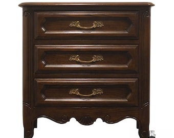 DAVIS CABINET Co. French Regency Style 25&quot; Three Drawer Nightstand 88243 - Antique Brune Finish