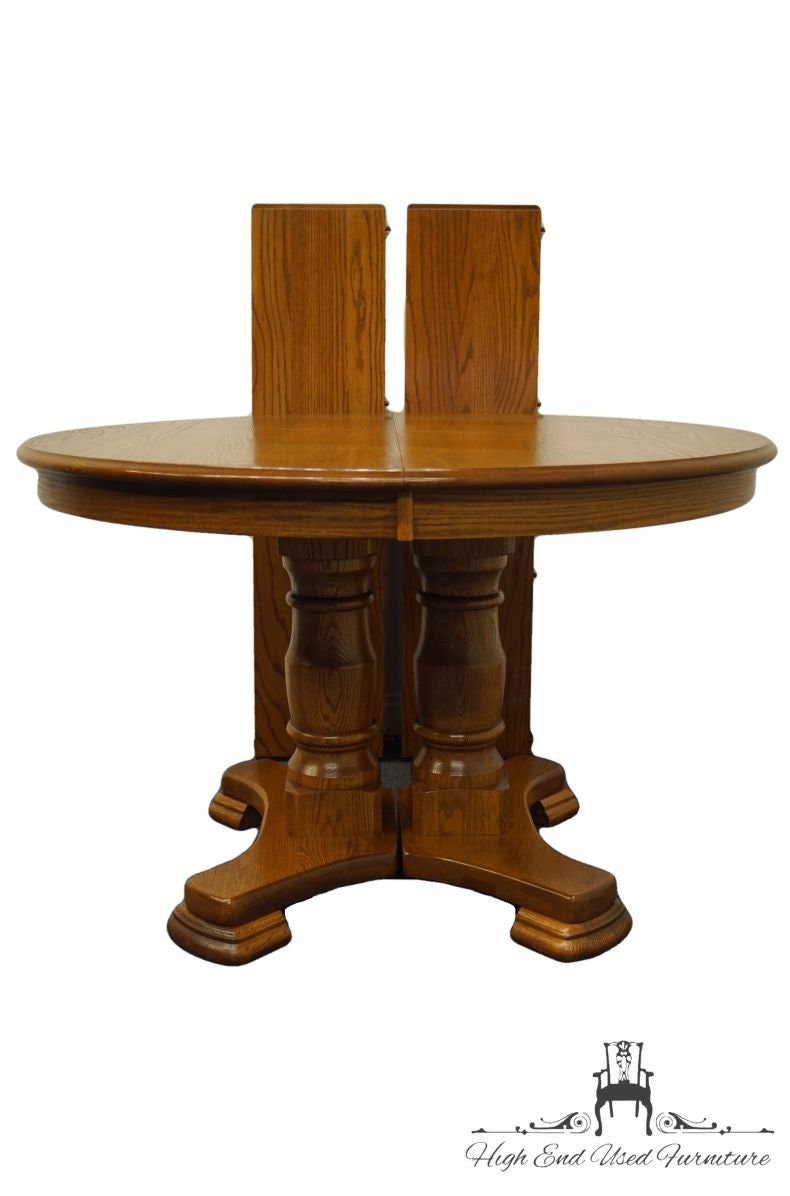 Richardson Brothers Solid Oak Country French 69 Double Pedestal
