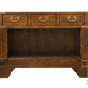 BAKER FURNITURE Asian Chinoiserie 32 Three Drawer Cabinet Nightstand image 4