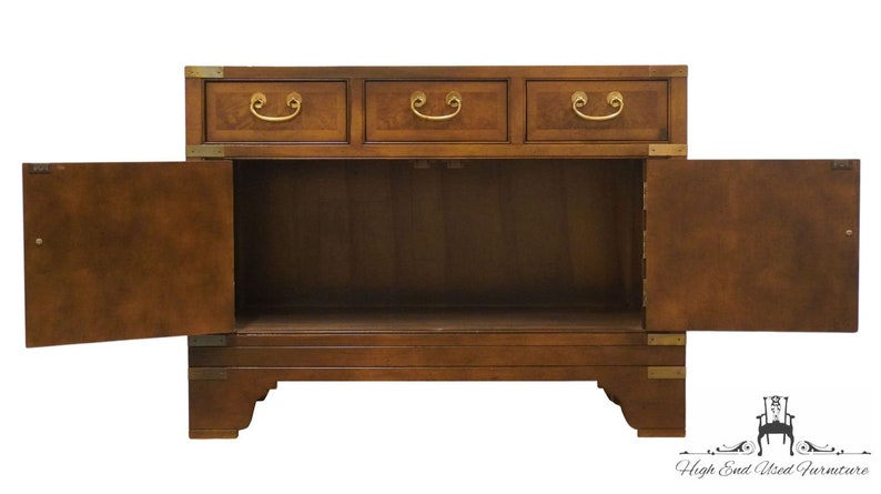 BAKER FURNITURE Asian Chinoiserie 32 Three Drawer Cabinet Nightstand image 4