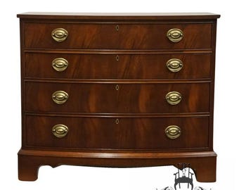 ETHAN ALLEN 18th Century Mahogany Collection Traditional Duncan Phyfe Style 38&quot; Bachelor&#39;s Chest / Nightstand 22-9505 - 254 Finish