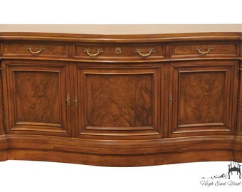 KARGES FURNITURE Solid Walnut Italian Neoclassical Tuscan Style 70" Sideboard Buffet