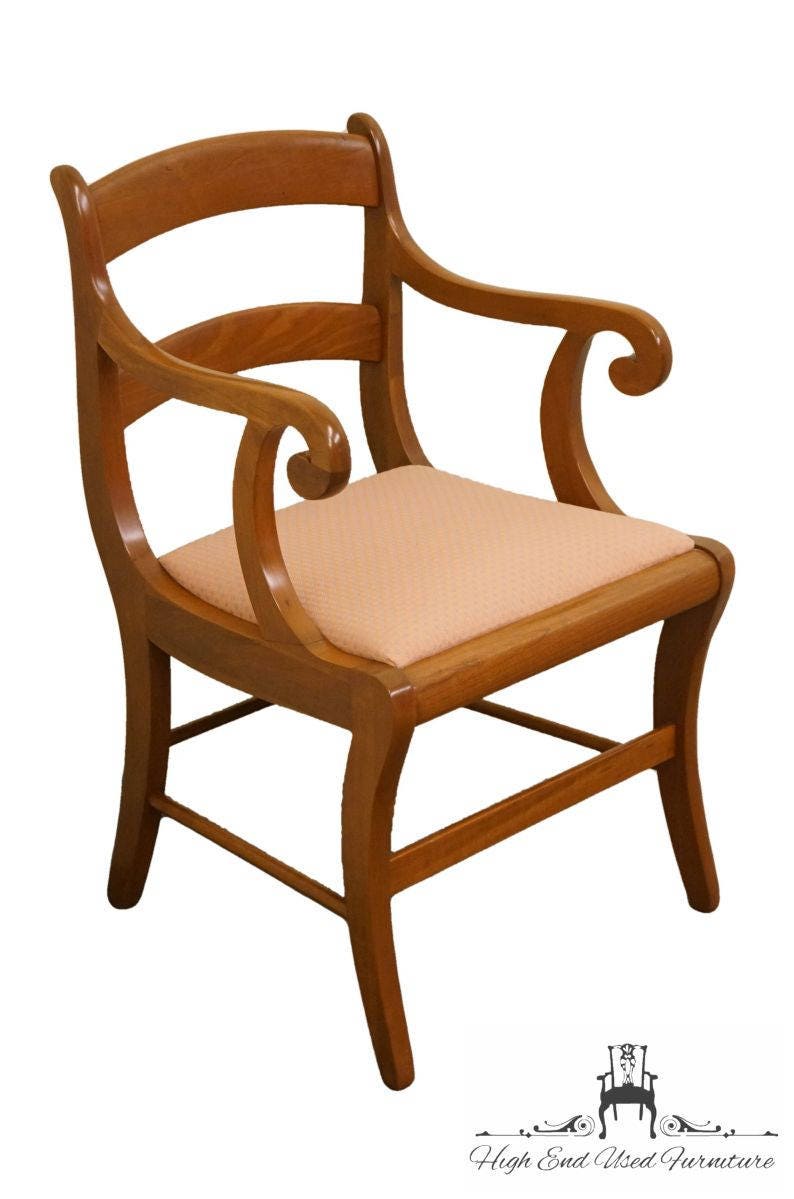 1960 S Duncan Phyfe Style Dining Arm Chair