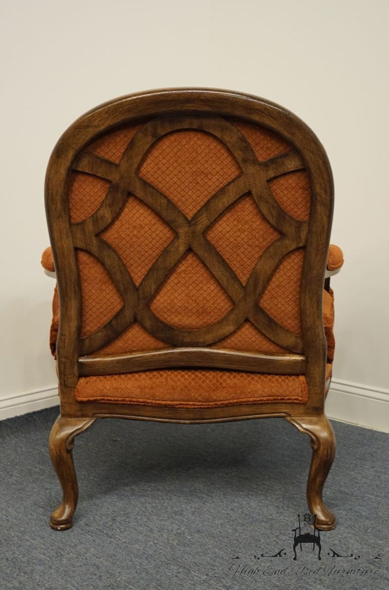 Hickory Furniture Highland House Rust Red Upholstered Bergere | Etsy