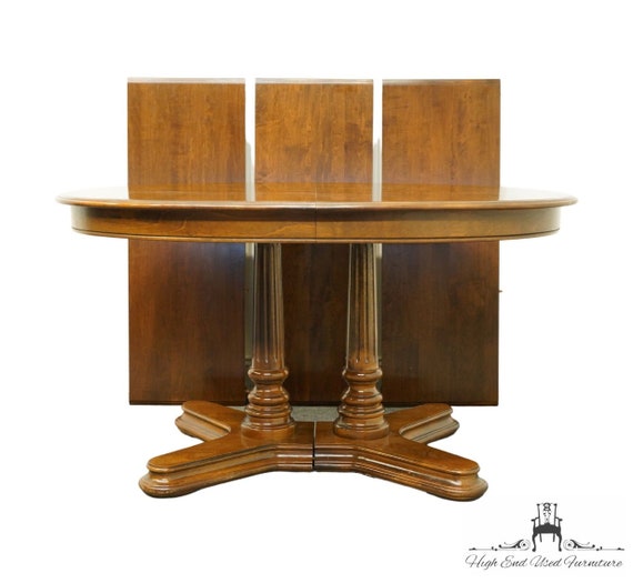 Ethan Allen Classic Manor Solid Maple 97 Double Pedestal Ethan Allen Classic Manor Solid Maple, Ethan Allen Classic Manor Dining Table