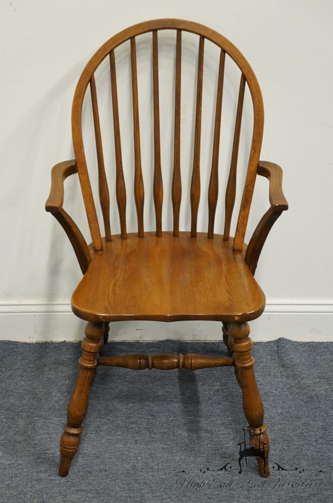 TEMPLE STUART Oak Hill Collection Bowback Windsor Dining Arm Chair