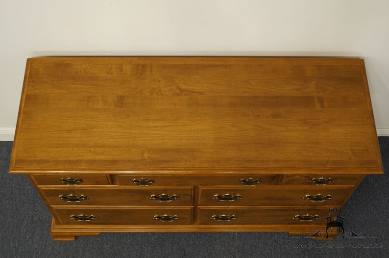 Ethan Allen Heirloom Nutmeg Maple 55 Double Dresser Etsy