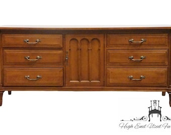 DAVIS CABINET Co. Italian Neoclassical Style 70" Adriano Cherry Triple Door Dresser 502