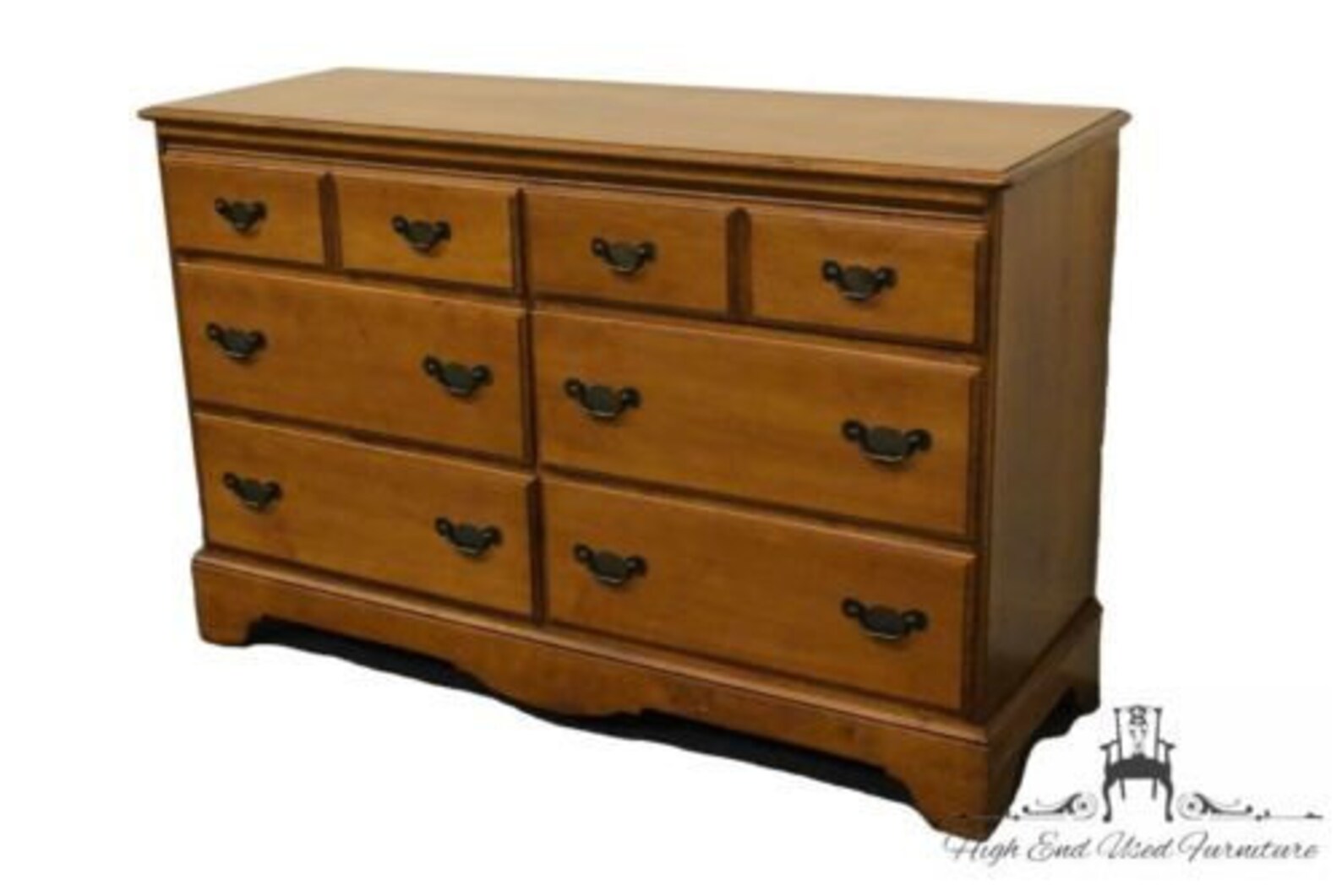 CRAWFORD FURNITURE Jamestown NY 52 Solid Maple Double Dresser Etsy