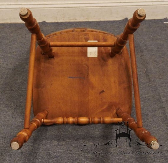 TELL CITY Solid Hard Rock Maple Colonial Style Spindle Back