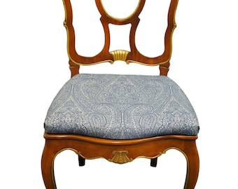 VINTAGE ANTIQUE Maple Country French Provincial Dining Side Chair