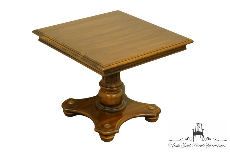 Ethan Allen Classic Manor 20 Square Bunching Accent End Table 15 8421