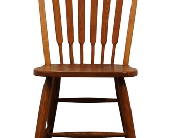 RICHARDSON BROTHERS Co. Solid Oak Country French Cattail Back Dining Side Chair