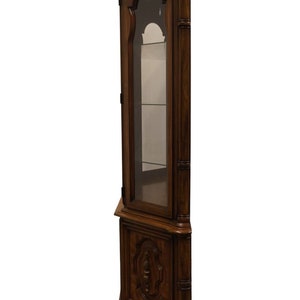 WHITE OF MEBANE Pecan Italian Mediterranean 62 Lighted Display China Cabinet 58-9 image 8