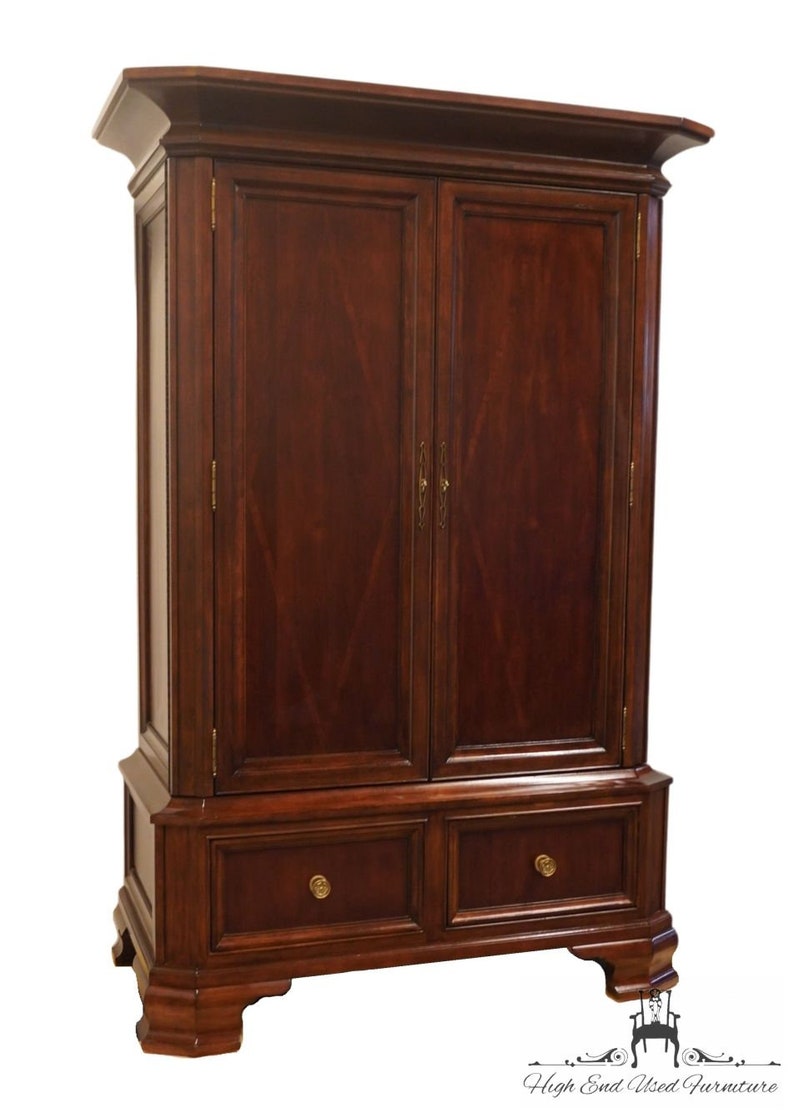 BERNHARDT FURNITURE Contemporary Traditional Martha Stewart Collection 55 Clothing Armoire 102-146B / 102-147B image 3