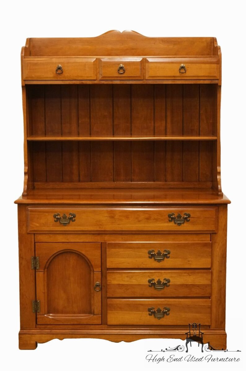 Empire Furniture 42 Buffet W/ Hutch Cherry Cidar Etsy