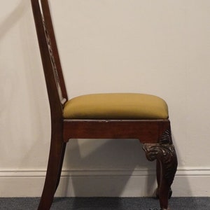 HENREDON FURNITURE Solid Mahogany Traditional Chippendale Style Ball & Claw Dining Side Chair image 7