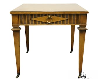 MORGANTON FURNITURE Italian Neoclassical Tuscan Mediterranean Style 22" Accent End Table 300-E
