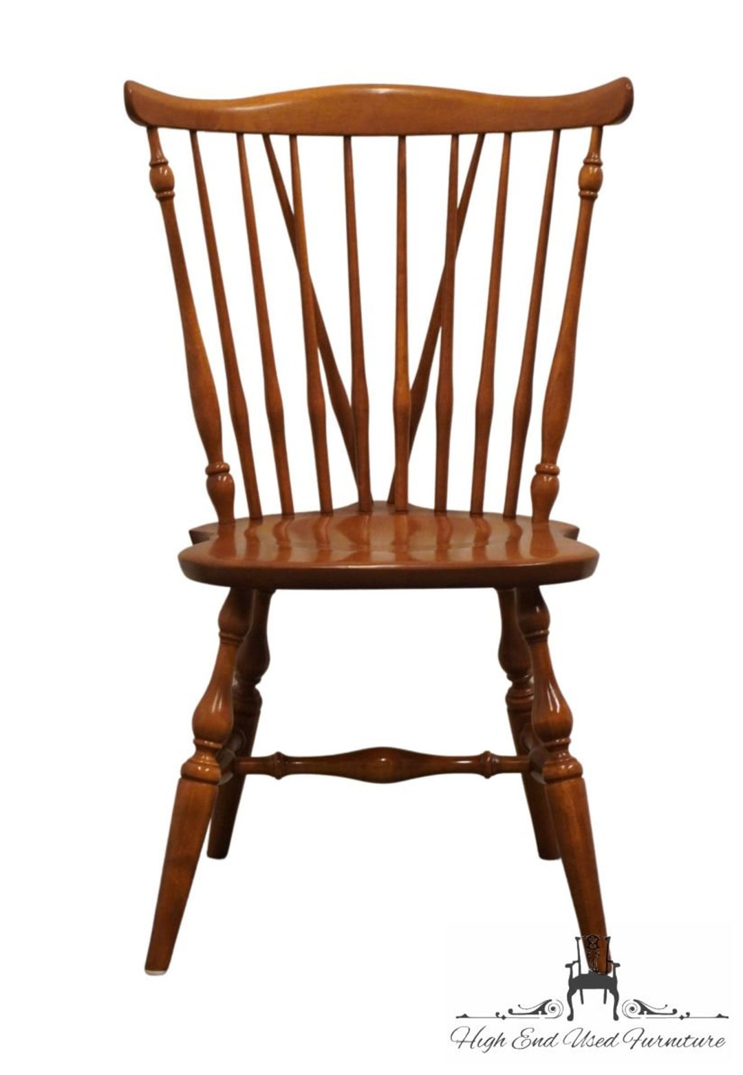 K*K様 アメリカ高級家具Ethan Allen社ウィングバック リクライニング ETHAN ALLEN Heirloom Nutmeg Maple Fiddleback Windsor Dining Side