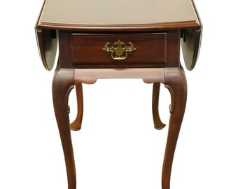 HAMMARY FURNITURE Solid Cherry Traditional Queen Anne Accent 35" Drop Leaf Pembroke End Table 39271