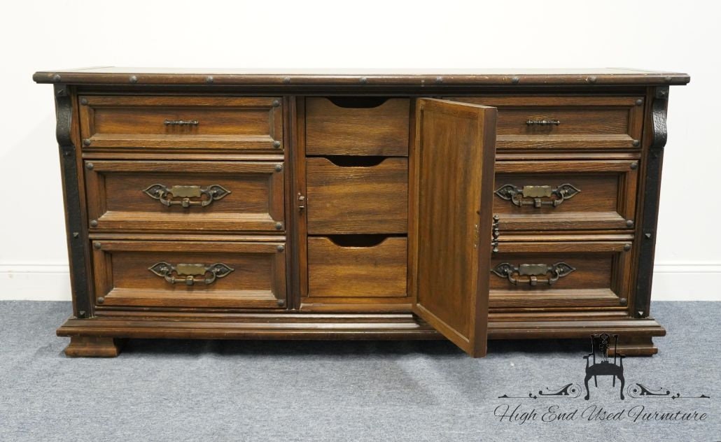 STANLEY FURNITURE Ranchero Collection Rustic Southwestern Oak 64" Triple Dresser 2955-05 - Etsy STANLEY FURNITURE Ranchero Collection Rustic Southwestern Oak 64" Triple Dresser 2955-05 - Etsy