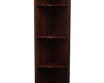 ETHAN ALLEN Georgian Court Solid Cherry Traditional Style Corner Bookcase / Wall Unit 11-9217