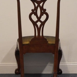 HENREDON FURNITURE Solid Mahogany Traditional Chippendale Style Ball & Claw Dining Side Chair image 6