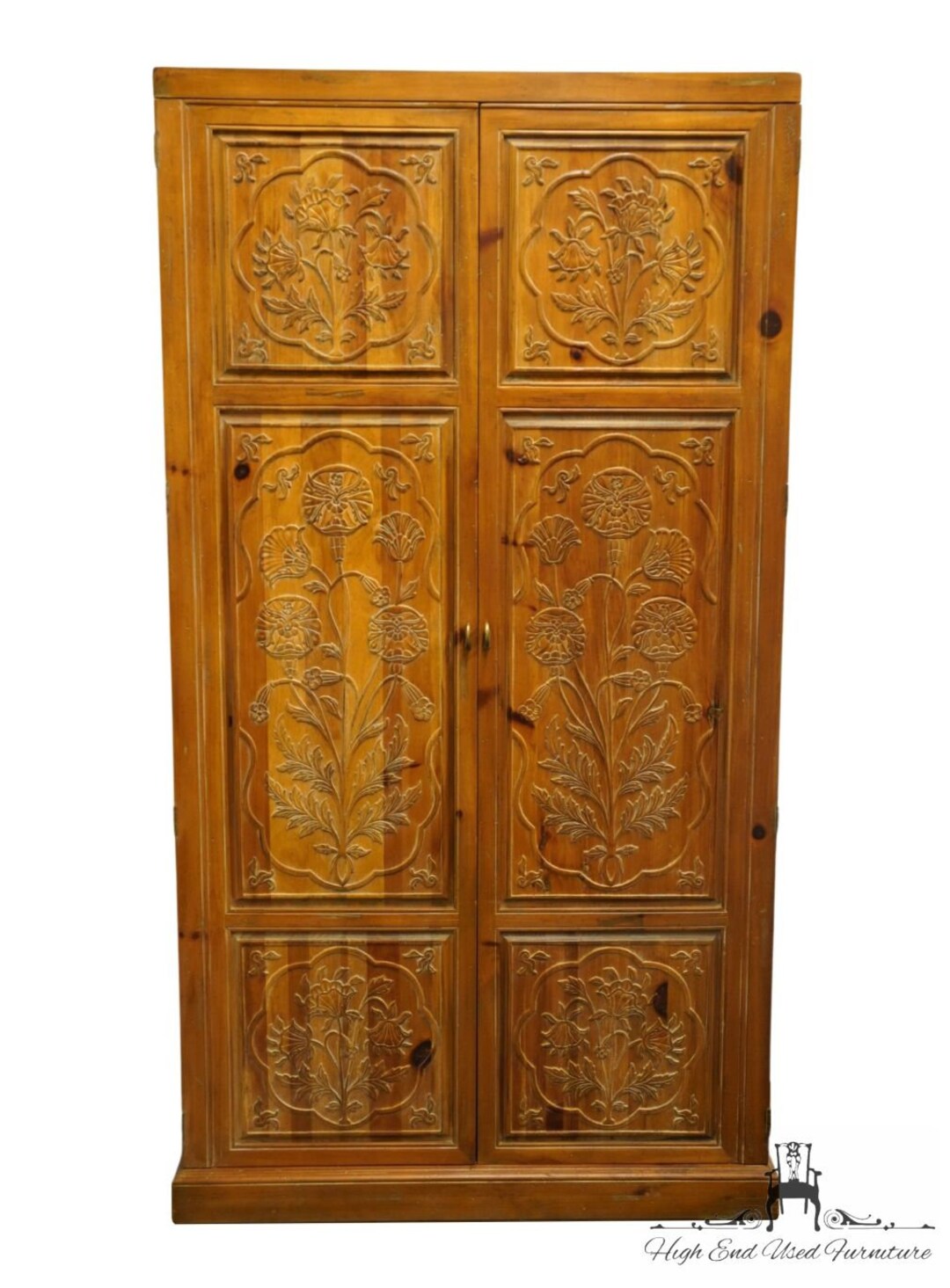 HENREDON FURNITURE Solid Knotty Pine Rustic Country Style Etsy