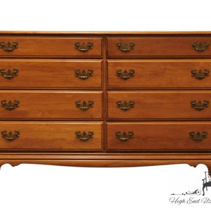 HEYWOOD WAKEFIELD Solid Hard Rock Maple Colonial Early American Style 56 Double Dresser image 1
