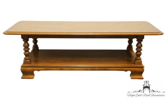 ETHAN ALLEN Heirloom Nutmeg Maple Colonial Early American 50