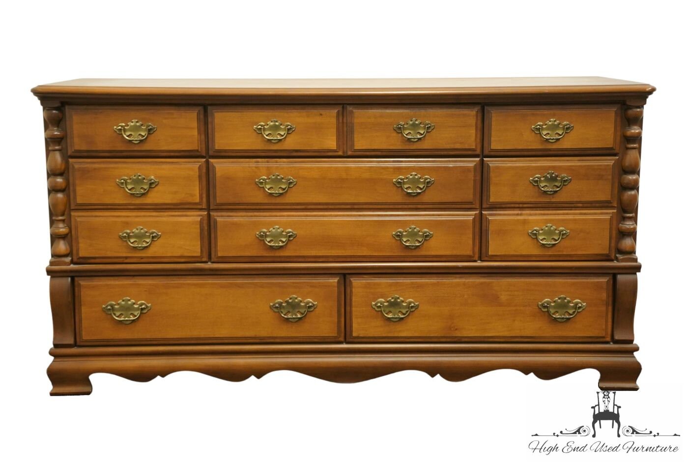 Vintage solid maple dresser deals