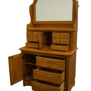 BASSETT FURNITURE Country French 38 Chest on Chest w. Mirror 2050-213 / 2050-297 / 2050-257 47 Ash Finish image 3