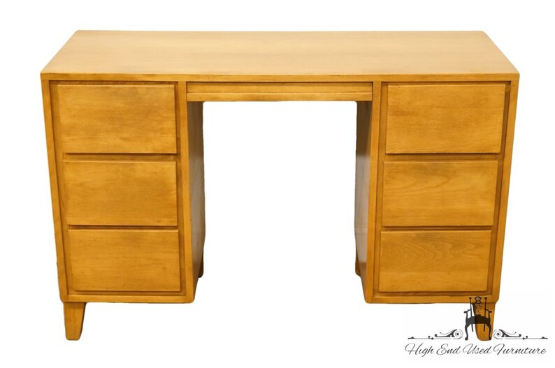 Conant Ball Mid Century Modern Maple 46 Double Pedestal Etsy