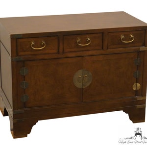 BAKER FURNITURE Asian Chinoiserie 32 Three Drawer Cabinet Nightstand image 3