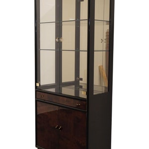 HENREDON FURNITURE Scene Three III Asian Inspired Hollywood Regency 36&quot; Lights Display Curio Cabinet 4420-22