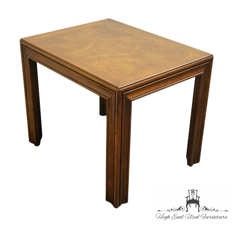 ALTAVISTA LANE Bookmatched Burled Walnut Rustic Americana 22x28 Accent End Table 1657-05 image 1