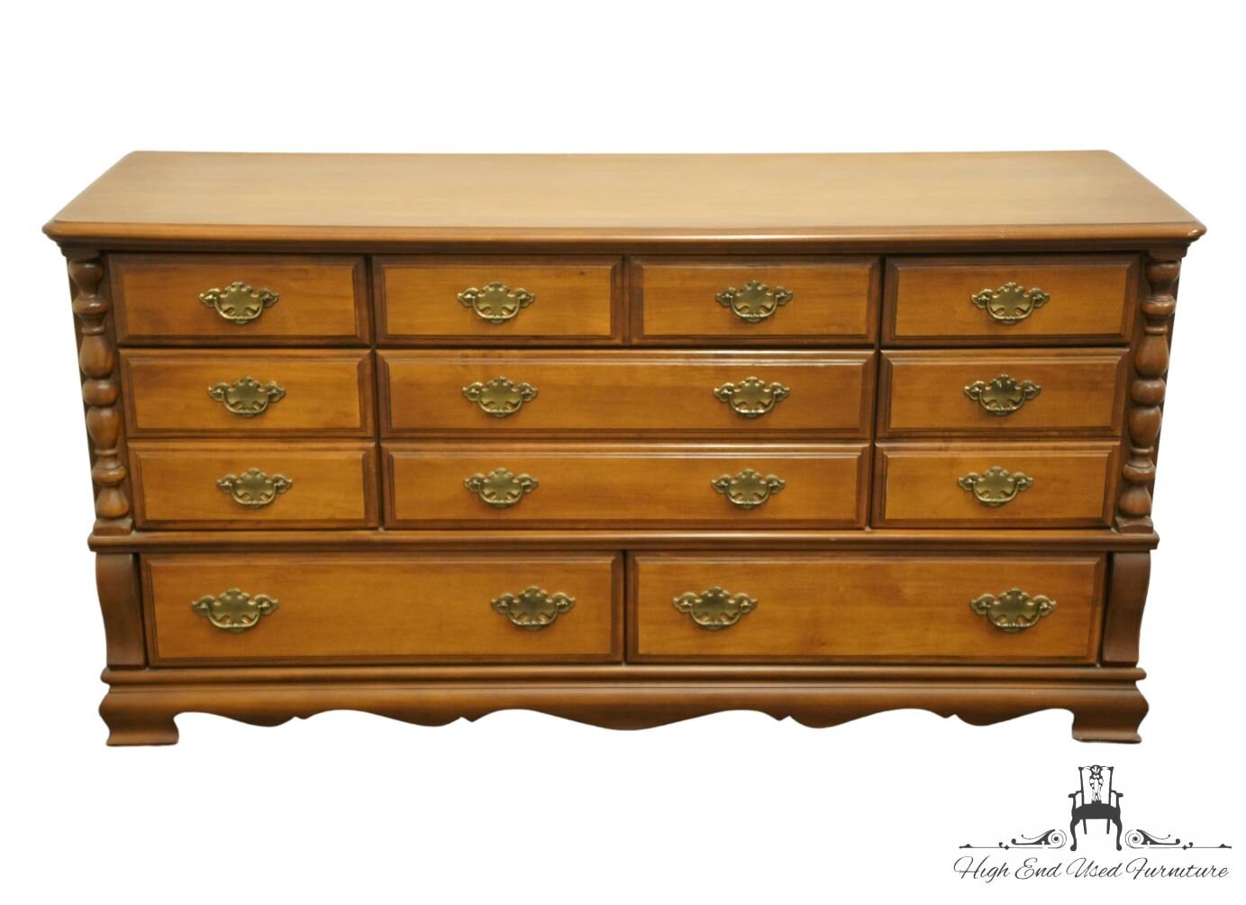 Vintage solid maple dresser deals