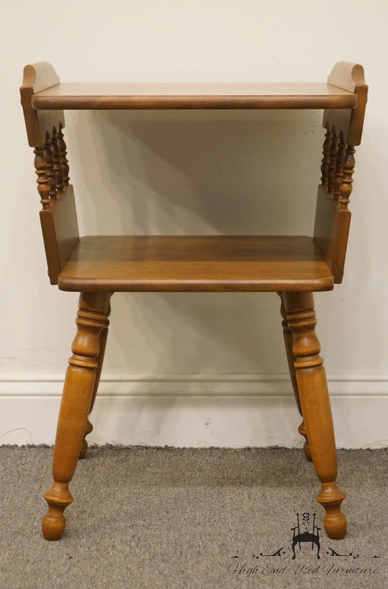 Solid Hard Rock Maple Colonial Style 18 Accent End Table Etsy