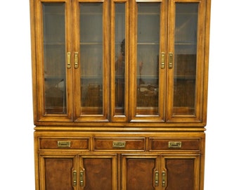 UNIQUE FURNITURE MAKERS Asian Inspired 60" Lighted Display China Cabinet 8833