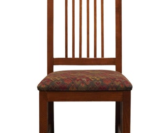 BASSETT FURNITURE Mission Style Oak Dining Side Chair 4033-0461