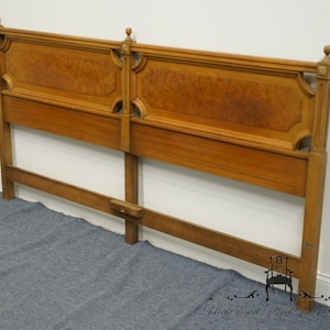 AMERICAN OF MARTINSVILLE Italian Neoclassical Tuscan Style Pecan King Size Headboard 3116-11 image 2