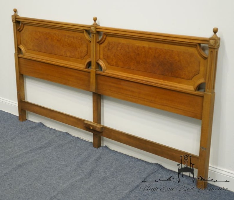 AMERICAN OF MARTINSVILLE Italian Neoclassical Tuscan Style Pecan King Size Headboard 3116-11 image 2