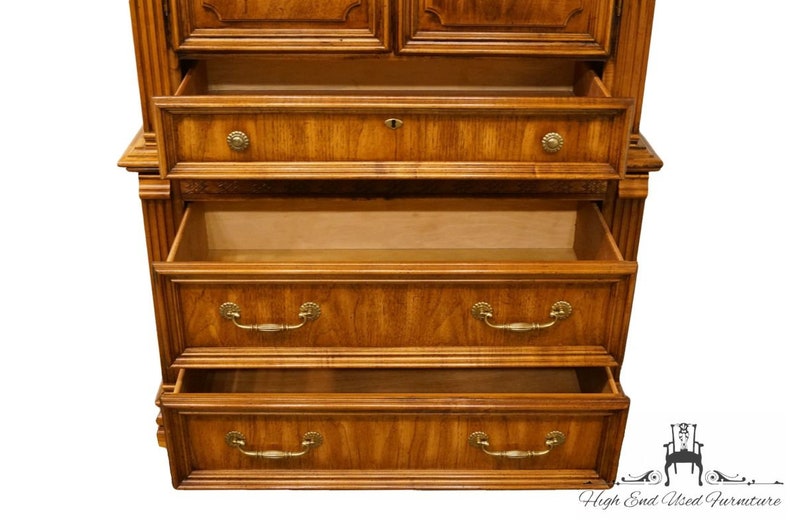 AMERICAN DREW Newport Villa Collection Italian Neoclassical Tuscan Style 41 Armoire Door Chest 132-270