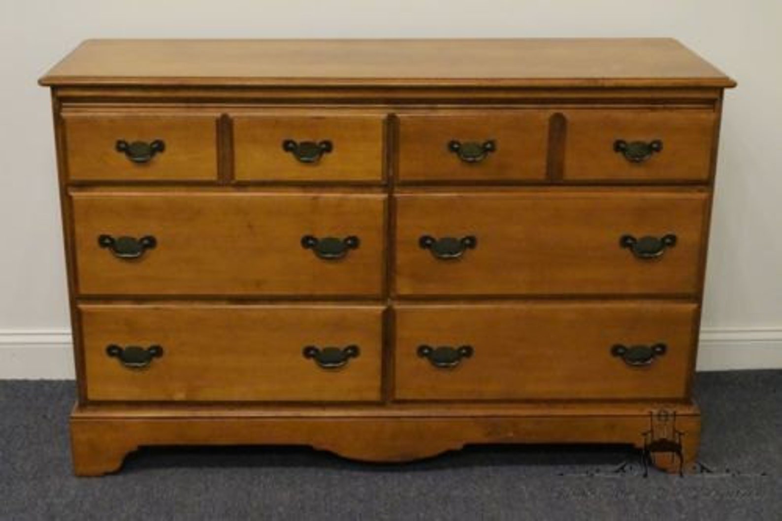 CRAWFORD FURNITURE Jamestown NY 52 Solid Maple Double Dresser Etsy