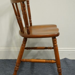 TELL CITY Solid Hard Rock Maple Colonial Early American Dining Side Chair 8018 48 Andover Finish Bild 7