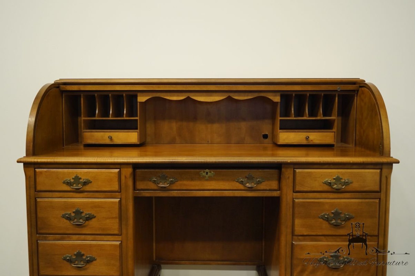 Jasper Solid Hard Rock Maple 55 Roll Top Desk Etsy