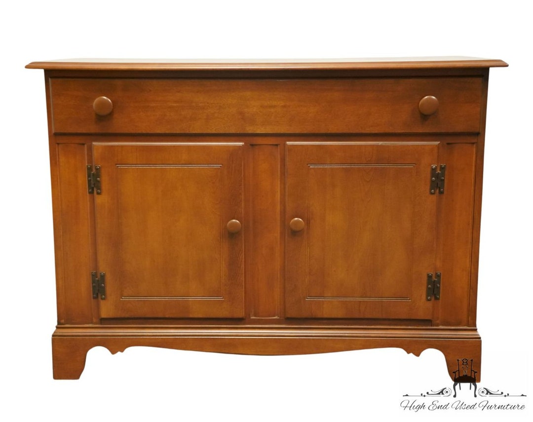 HEYWOOD WAKEFIELD Solid Hard Rock Maple MCM Mid Century Modern 48