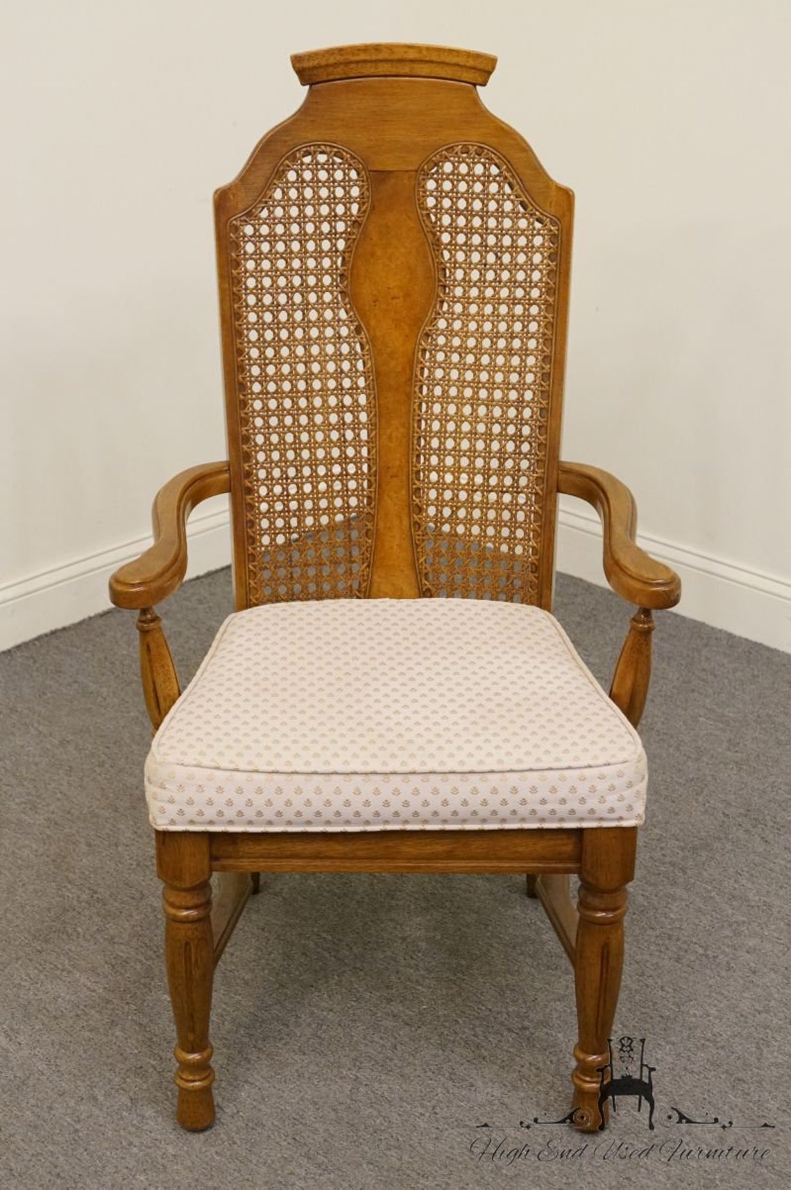 Set Of 2 Henry Link / Dixie Contemporary Style Cane Back Etsy