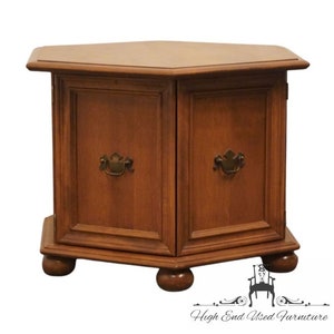 Ethan allen hexagon end table deals