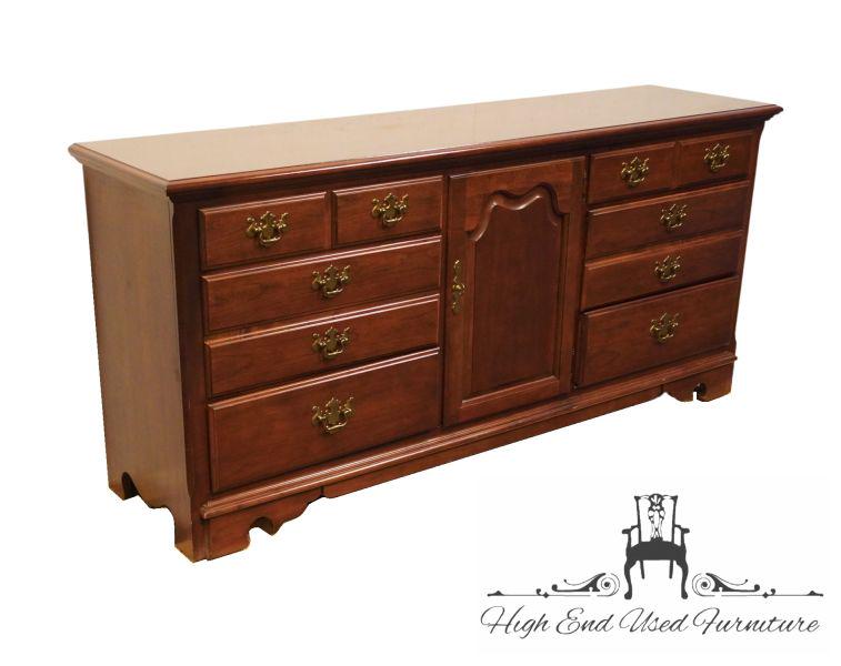 送料別 80's USA製 Thomasvilleトーマスビル　横長チェスト美品 THOMASVILLE FURNITURE Winston Court Solid Cherry Traditional Style